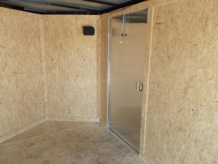 New 2026 Covered Wagon Trailers 6x12 Cargo / Enclosed Trailer / Extra Wide Ramp / 36" RV Side Door / 6'6" Interior / Bed Lined Tongue and Frame / (4) D-Rings / .030 Black Semi-Screwless Exterior