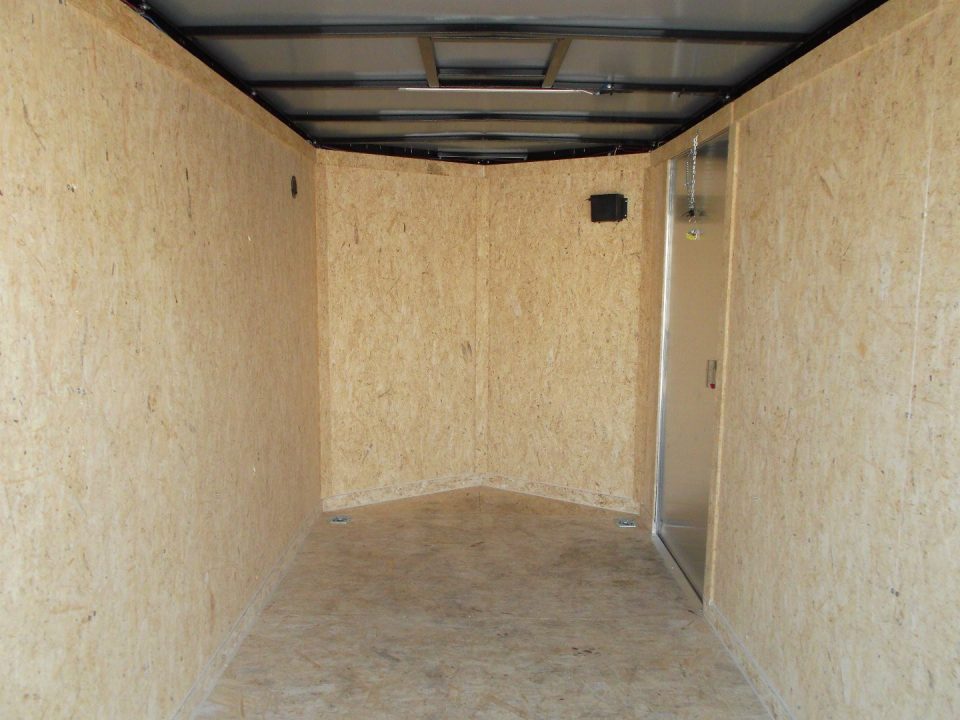 New 2026 Covered Wagon Trailers 6x12 Cargo Trailer / Enclosed Trailer / 6'6" Interior / Extra Wide Ramp / 36" RV Side Door / LEDs / .030 Black
