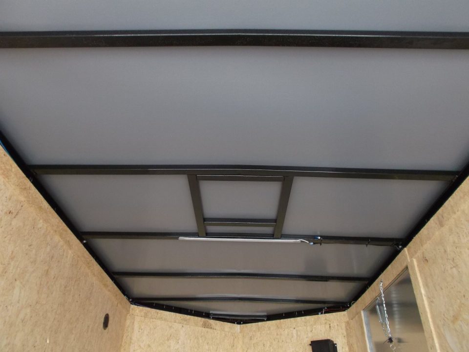 New 2026 Covered Wagon Trailers 6x12 Cargo Trailer / Enclosed Trailer / 6'6" Interior / Extra Wide Ramp / 36" RV Side Door / LEDs / .030 Black