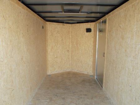 New 2026 Covered Wagon Trailers 6x12 Cargo Trailer / Enclosed Trailer / 6'6" Interior / Extra Wide Ramp / 36" RV Side Door / LEDs / .030 Black
