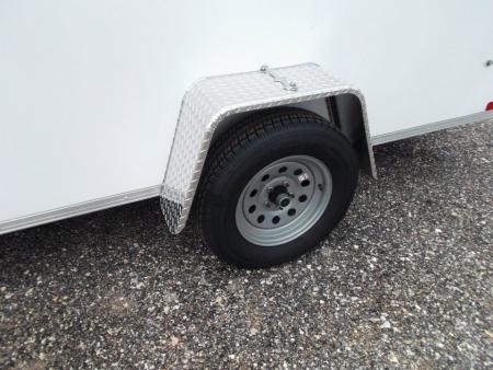 New 2026 Covered Wagon Trailers 6x12 Cargo / Enclosed Trailer / Extra Wide Ramp / .030 White Skin