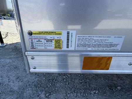 New 2026 ATC 7x16 + 2' V Nose Sto400 All Aluminum Cargo Trailer w/ Ramp
