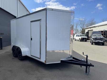 New 2026 Maximum Cargo Trailers 7X14TA Cargo / Enclosed Trailer *WHITE