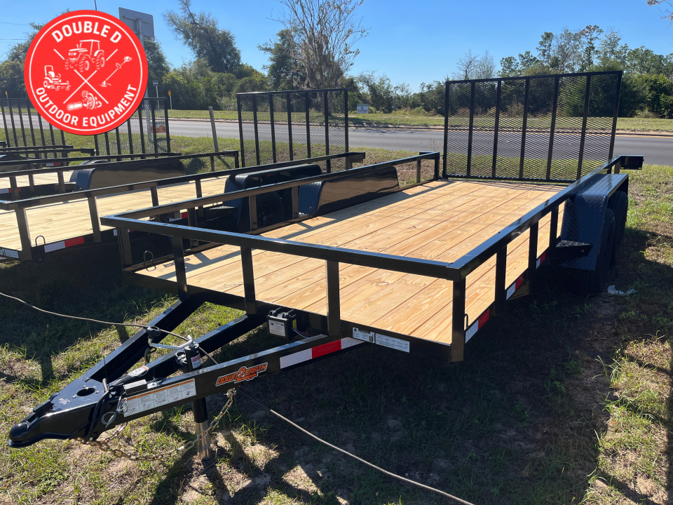 New Down 2 Earth 7x16 Tandem Axle Utility Trailer
