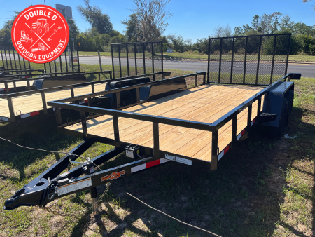 New Down 2 Earth 7x16 Tandem Axle Utility Trailer