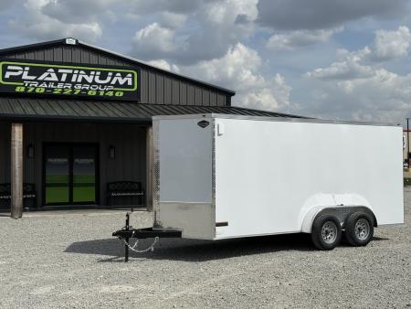 New 2026 PowerLine Cargo 7X16 W/.080 POLYCORE AND 6'6  INTERIOR 7K GVWR Cargo / Enclosed Trailer