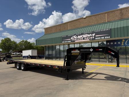 New #037772 2026 DIAMOND T SWF 28 X 102 TANDEM AXLE 14K FLATBED GOOSENECK W/ MAXX RAMPS