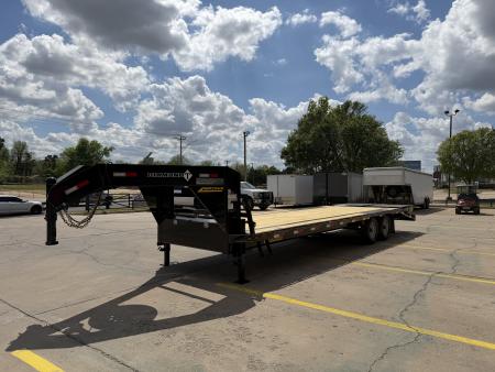 New #037772 2026 DIAMOND T SWF 28 X 102 TANDEM AXLE 14K FLATBED GOOSENECK W/ MAXX RAMPS