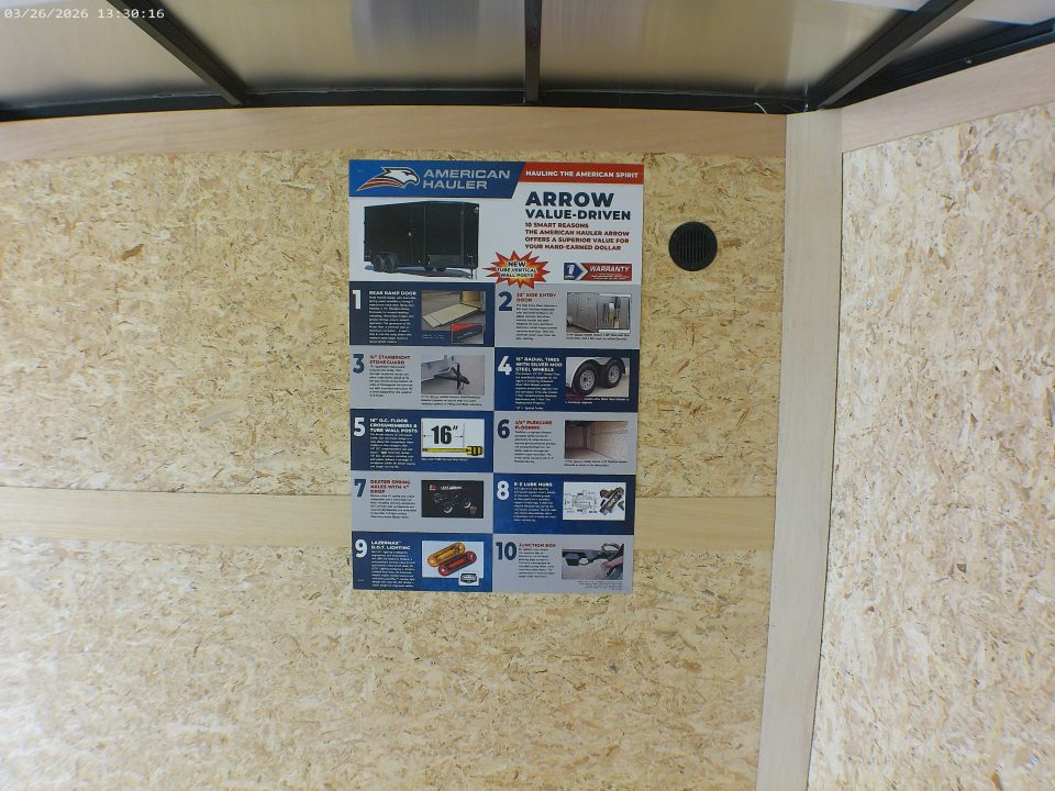 New 2026 American Hauler Arrow 7x16 Deluxe Cargo / Enclosed Trailer