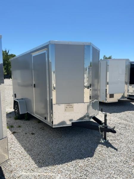 New 2026 Impact Trailers Quake 6x12 3K Double Rear Door V-Nose
