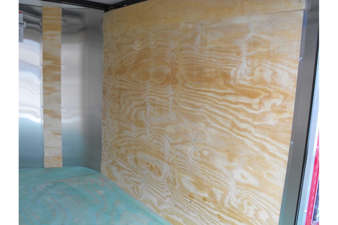 New Enclosed Trailer 4 X 6Barn Door 4' 6" Interior Red In Color 030 Skin