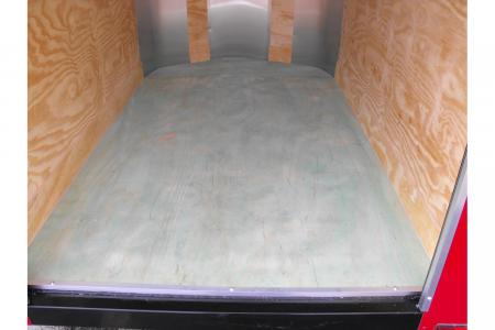 New Enclosed Trailer 4 X 6Barn Door 4' 6" Interior Red In Color 030 Skin