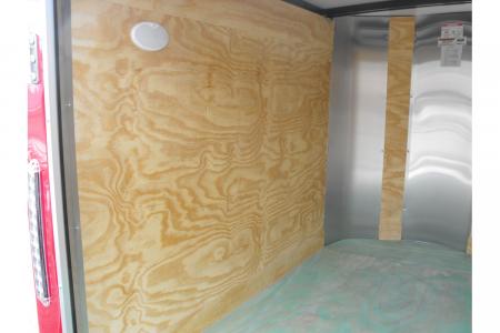 New Enclosed Trailer 4 X 6Barn Door 4' 6" Interior Red In Color 030 Skin