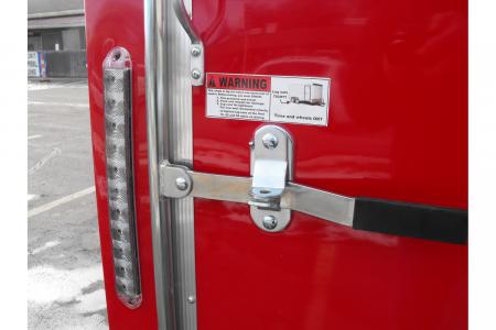 New Enclosed Trailer 4 X 6Barn Door 4' 6" Interior Red In Color 030 Skin