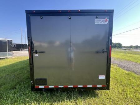 New 2026 SGC 8.5x28 TA Cargo / Enclosed Trailer (7'6" Height) Super Stealth Blackout Edition w/ Escape Door