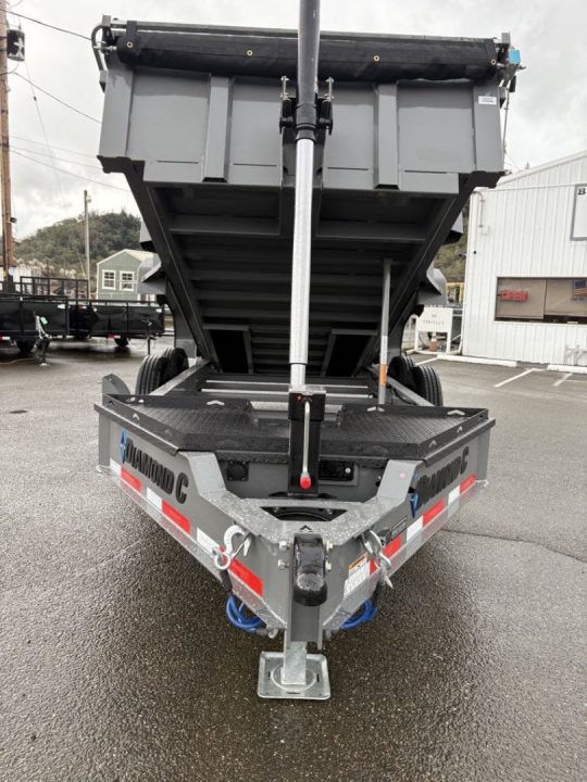 New SALE! DUMP TRAILER 2026 Diamond C LPT207 82X14 LOW PROFILE 15500 GVWR CEMENT GRAY