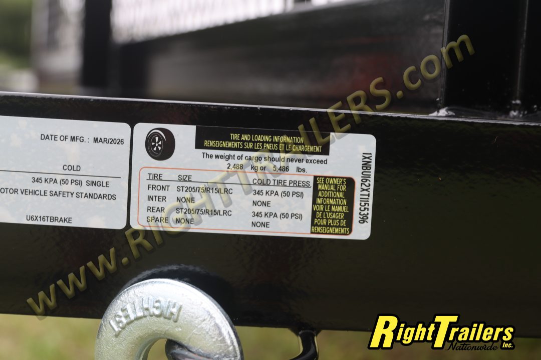 New 2026 6X16 Triple Crown Utility Trailer