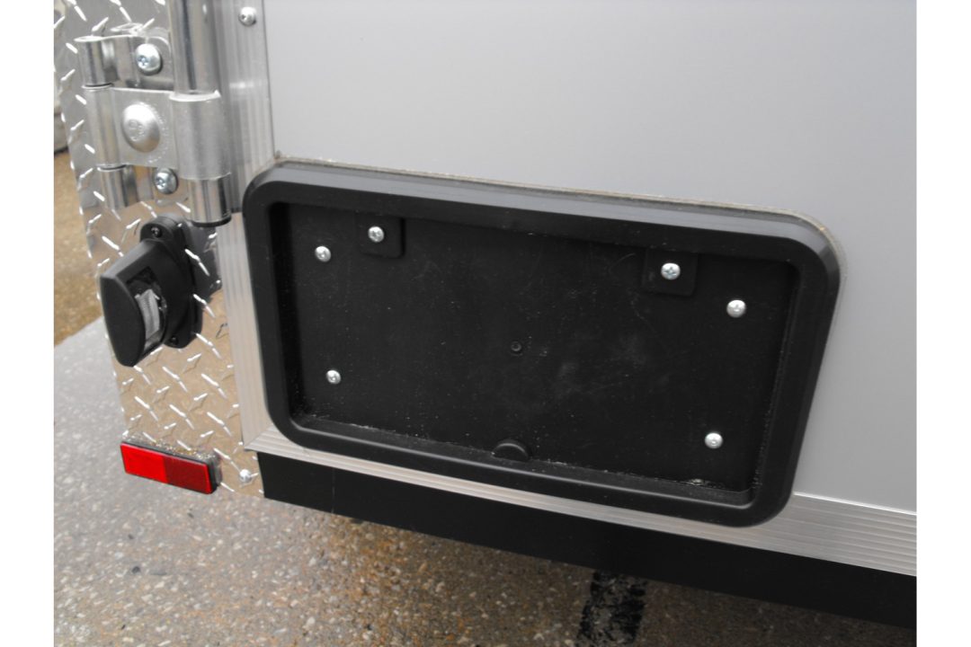 New Enclosed Trailer 4 X 8 Barn Door 4' Interior Red In Color 030 Skin