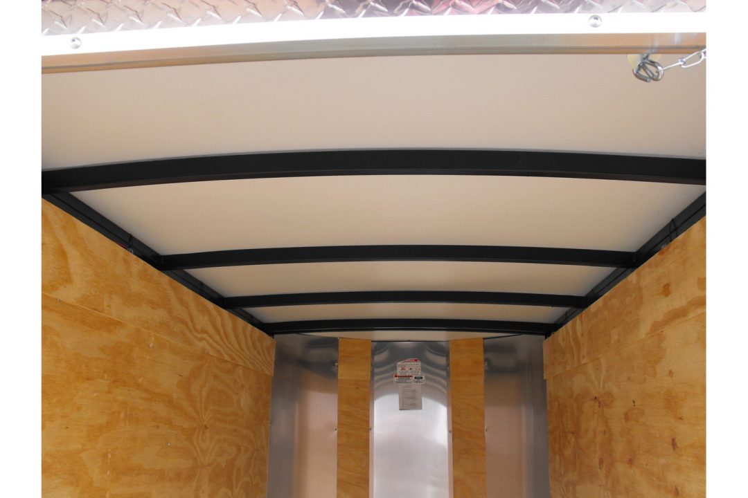 New Enclosed Trailer 4 X 8 Barn Door 4' Interior Red In Color 030 Skin