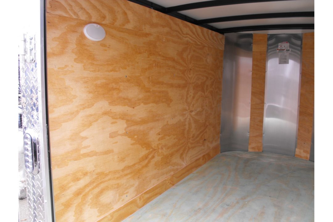 New Enclosed Trailer 4 X 8 Barn Door 4' Interior Red In Color 030 Skin