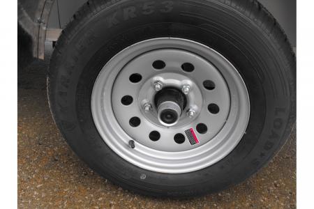 New Enclosed Trailer 4 X 8 Barn Door 4' Interior Red In Color 030 Skin