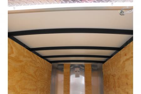 New Enclosed Trailer 4 X 8 Barn Door 4' Interior Red In Color 030 Skin