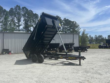 New 2026 Big Tex Trailers 14TD Dump Trailer, 7x16 with Hydraulic Jack & Swing Tarp , 48  Sides