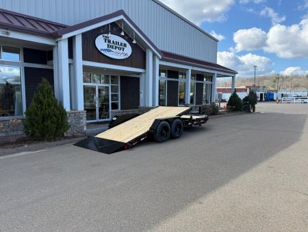 New Liberty 6'11" x 20' Split Deck I-Beam Tilt Trailer 17.5K