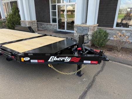 New Liberty 6'11" x 20' Split Deck I-Beam Tilt Trailer 17.5K