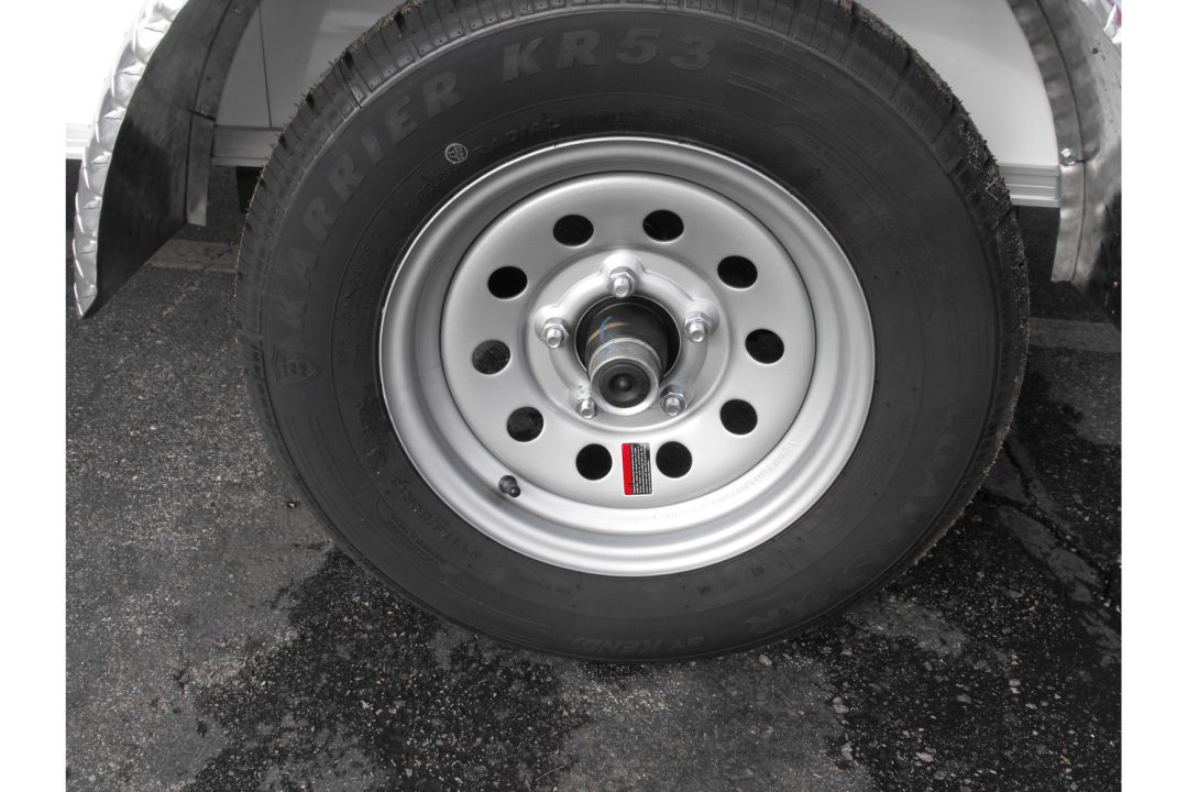 New Enclosed Trailer 4 X 8 Barn Door 4' Interior White In Color 080 Skin