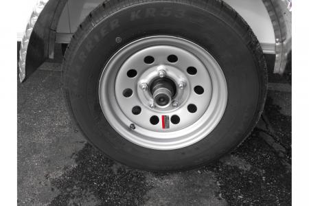 New Enclosed Trailer 4 X 8 Barn Door 4' Interior White In Color 080 Skin