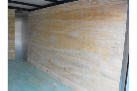 New Enclosed Trailer 4 X 8 Barn Door 4' Interior White In Color 080 Skin