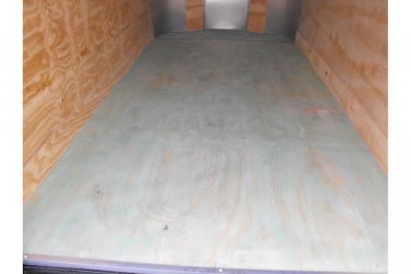 New Enclosed Trailer 4 X 8 Barn Door 4' Interior White In Color 080 Skin