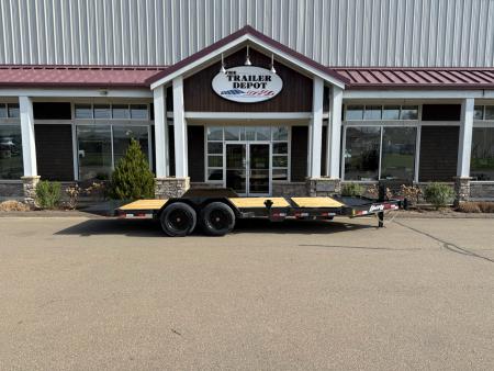 New Liberty 6'11  x 20' Split Deck I-Beam Tilt Trailer 17.5K