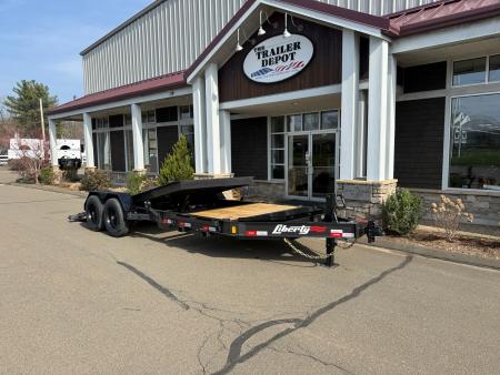 New Liberty 6'11" x 20' Split Deck I-Beam Tilt Trailer 17.5K