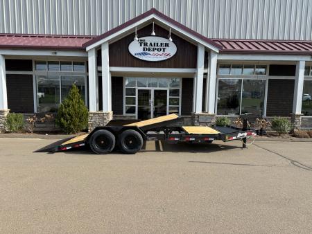 New Liberty 6'11" x 20' Split Deck I-Beam Tilt Trailer 17.5K