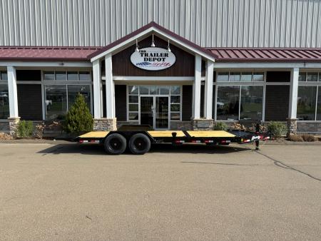 New Liberty 6'11  x 22' Split Deck I-Beam Tilt Trailer 17.5K