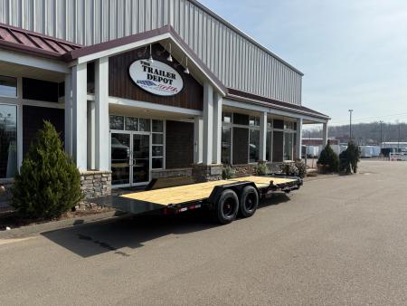 New Liberty 6'11" x 22' Split Deck I-Beam Tilt Trailer 17.5K