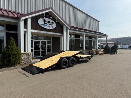 New Liberty 6'11" x 22' Split Deck I-Beam Tilt Trailer 17.5K