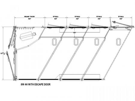 New 2026 Merhow Trailers Stampede 8414 Horse Trailer