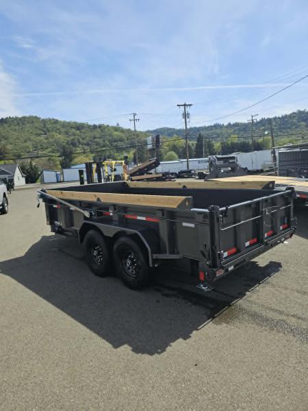New SALE! DUMP TRAILER 2025 Diamond C LPT207 82X14 LOW PROFILE 15500 GVWR METALLIC GRAY