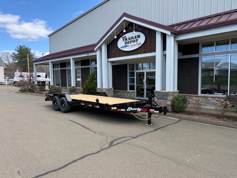 New Liberty 6'11" x 17' + 3' I-Beam Equipment Trailer 15.4K