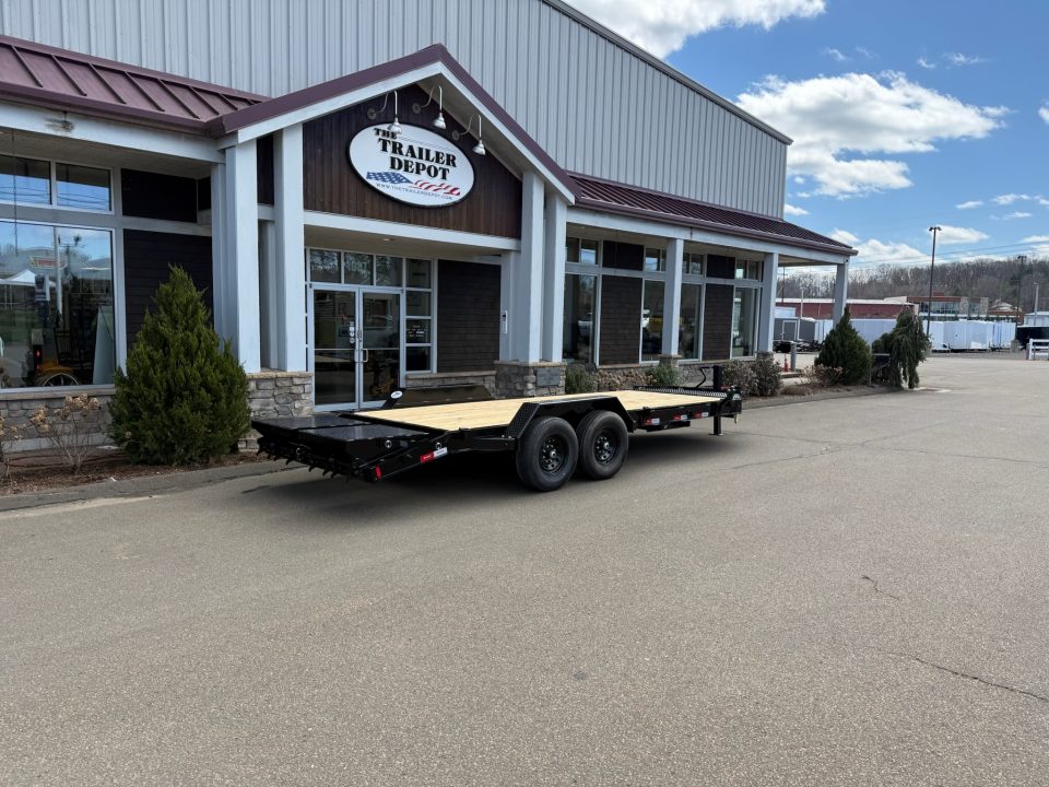 New Liberty 6'11" x 17' + 3' I-Beam Equipment Trailer 15.4K