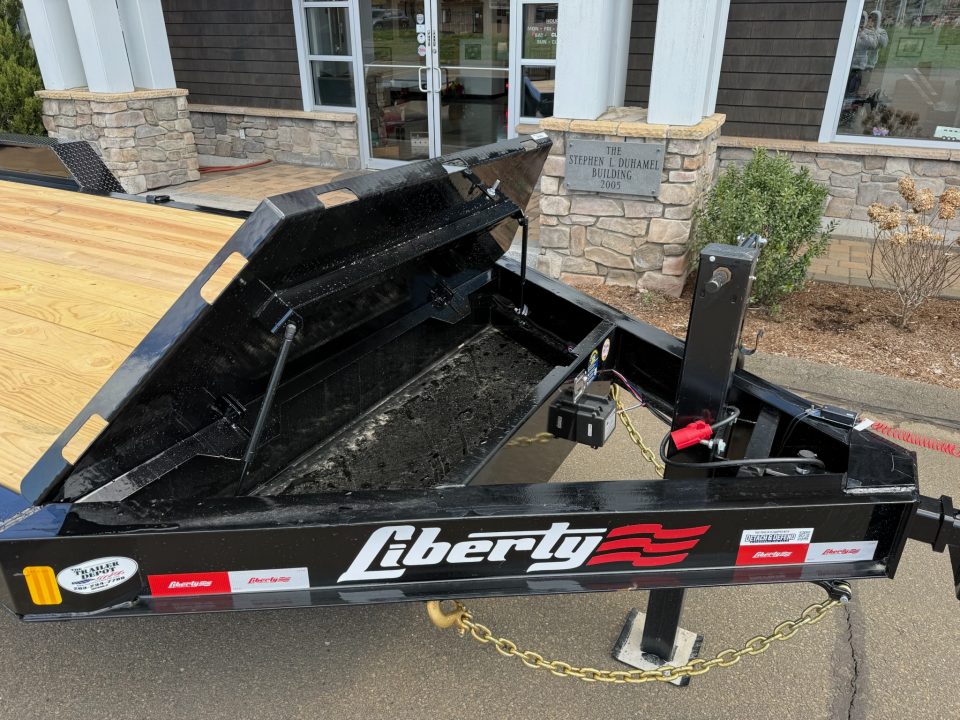 New Liberty 6'11" x 17' + 3' I-Beam Equipment Trailer 15.4K