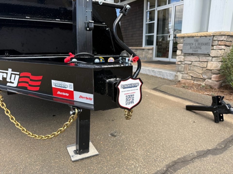 New Liberty 6'11" x 17' + 3' I-Beam Equipment Trailer 15.4K