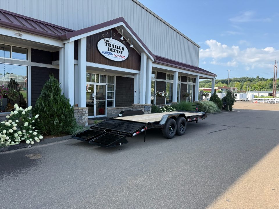 New Liberty 6'11" x 17' + 3' I-Beam Equipment Trailer 15.4K