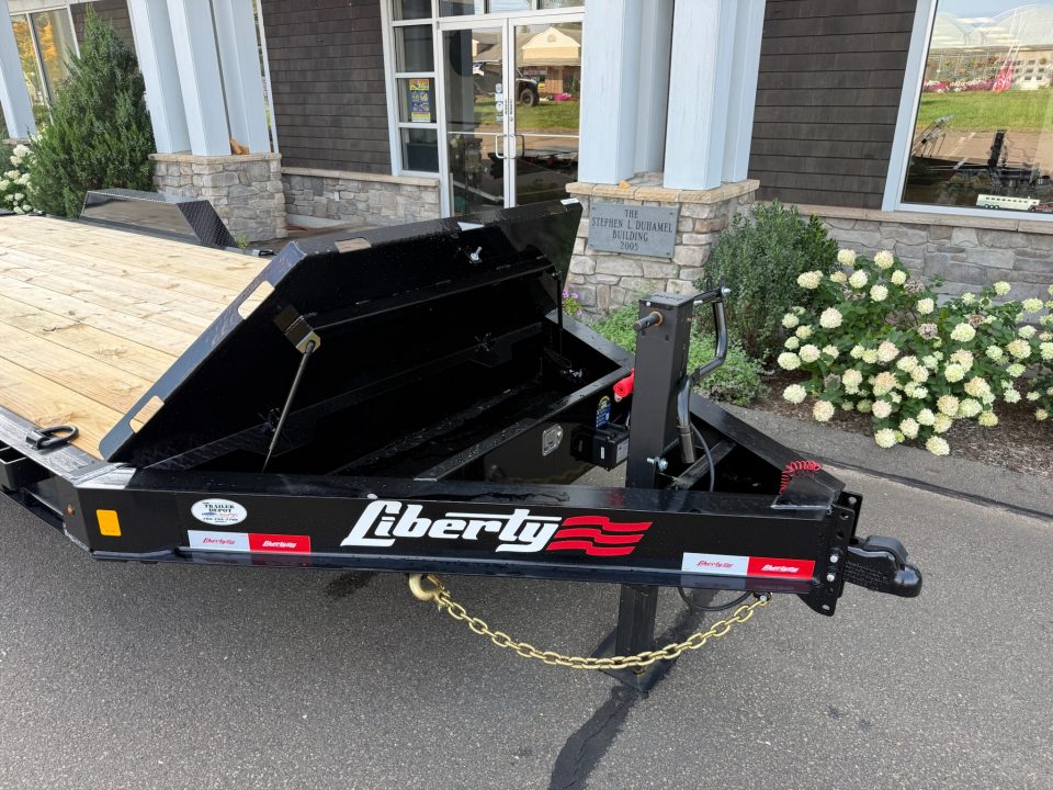 New Liberty 6'11" x 17' + 3' I-Beam Equipment Trailer 15.4K