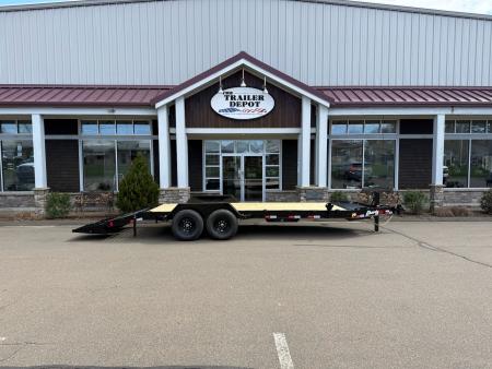 New Liberty 6'11" x 17' + 3' I-Beam Equipment Trailer 15.4K