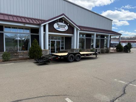 New Liberty 6'11" x 17' + 3' I-Beam Equipment Trailer 15.4K