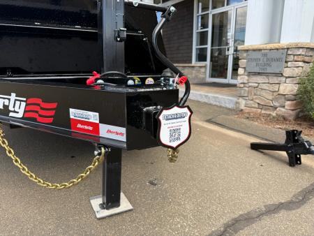 New Liberty 6'11" x 17' + 3' I-Beam Equipment Trailer 15.4K